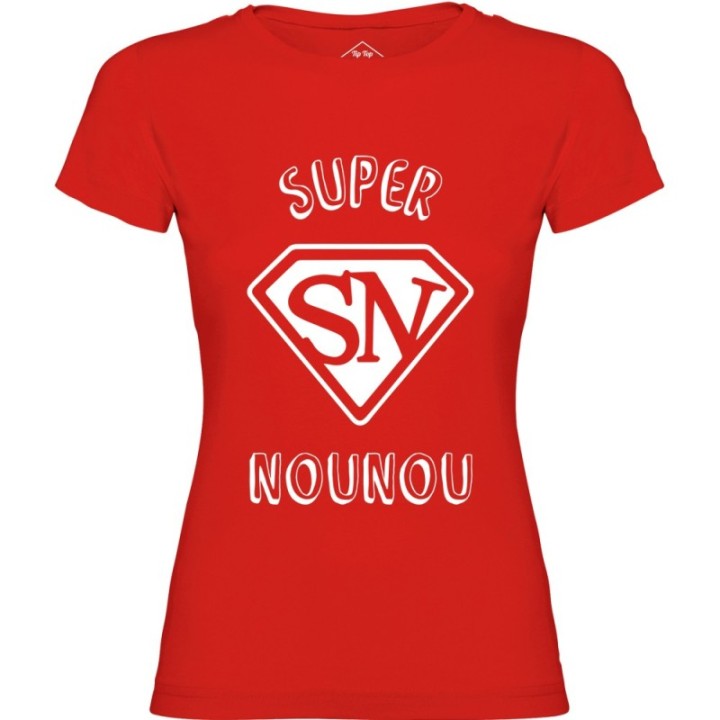 Tip Top Tshirt - T-shirt Femme Super Nounou - Made in France