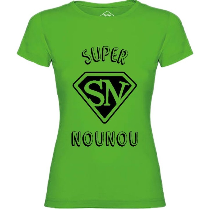 Tip Top Tshirt - T-shirt Femme Super Nounou - Made in France