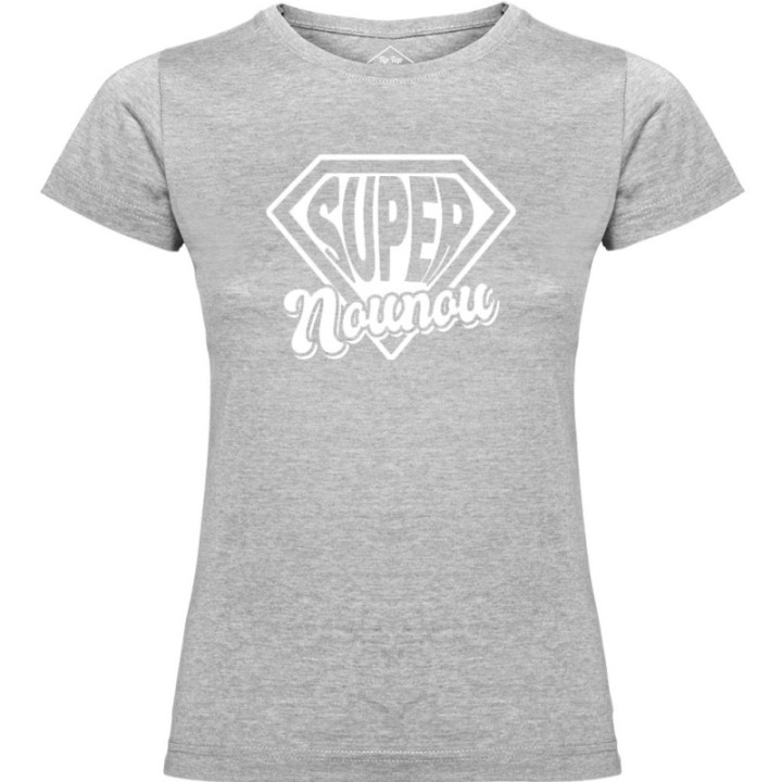 Tip Top Tshirt - T-shirt Femme Super Nounou - Made in France