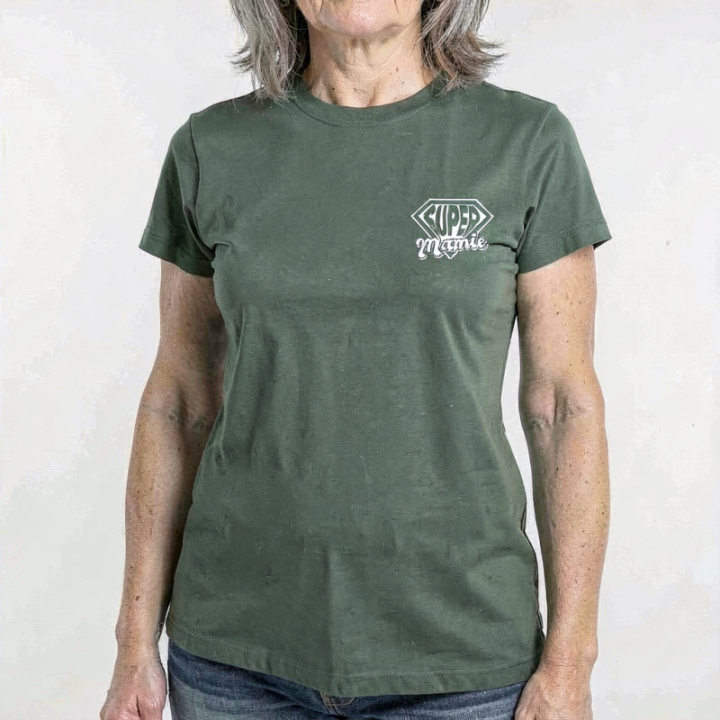 Tip Top Tshirt - T-shirt Femme Super Mamie - Made in France