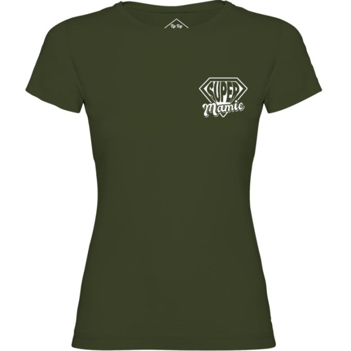 Tip Top Tshirt - T-shirt Femme Super Mamie - Made in France