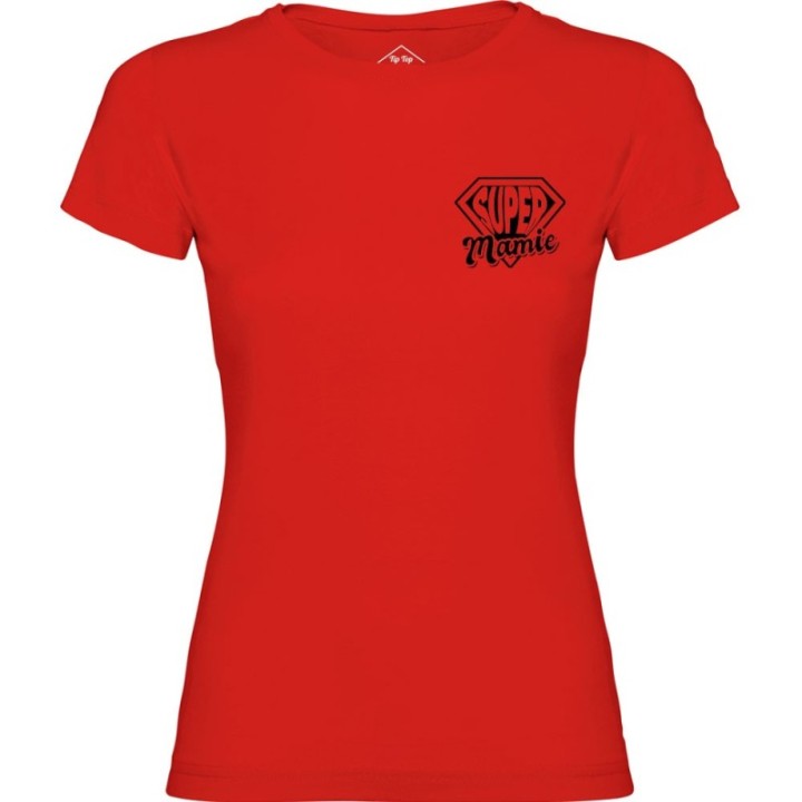 Tip Top Tshirt - T-shirt Femme Super Mamie - Made in France