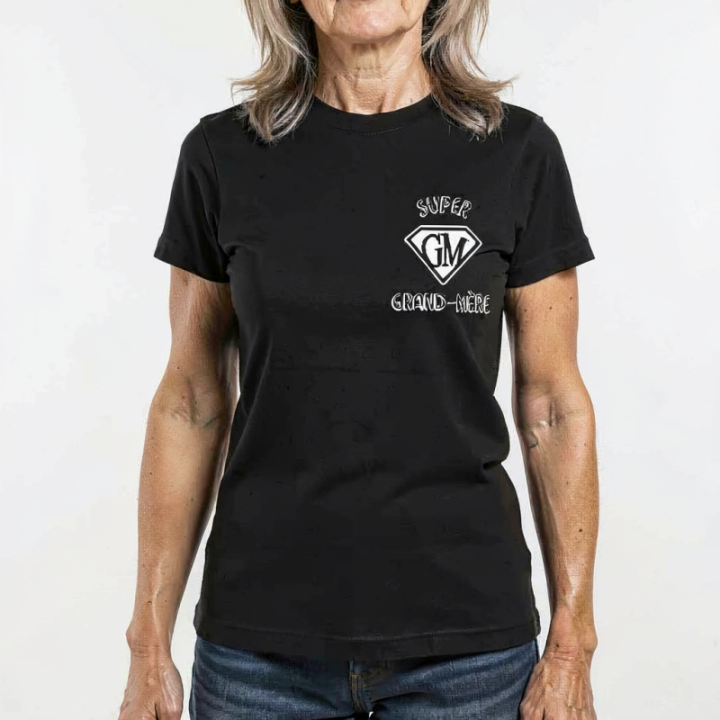 Tip Top Tshirt - T-shirt Femme Super Grand-Mère - Made in France