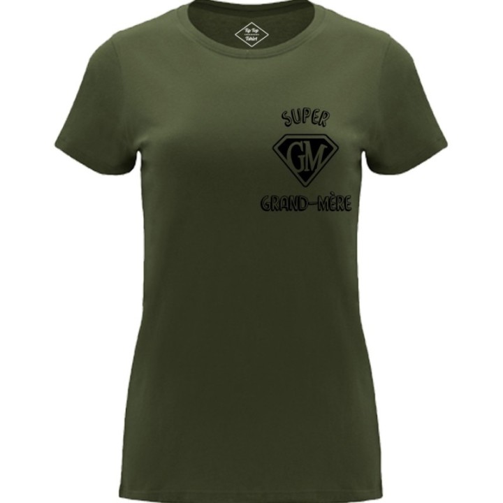 Tip Top Tshirt - T-shirt Femme Super Grand-Mère - Made in France