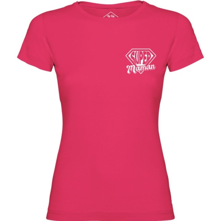 Tip Top Tshirt - T-shirt Femme Super Maman - Made in France
