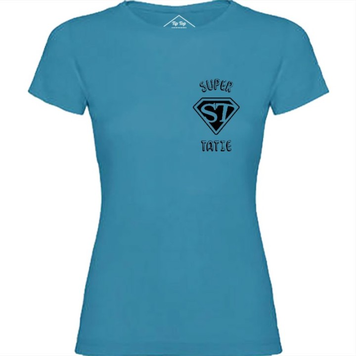 Tip Top Tshirt - T-shirt Femme Super Tatie - Made in France