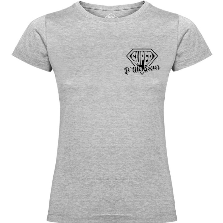 Tip Top Tshirt - T-shirt Femme Super P'tite Soeur - Made in France