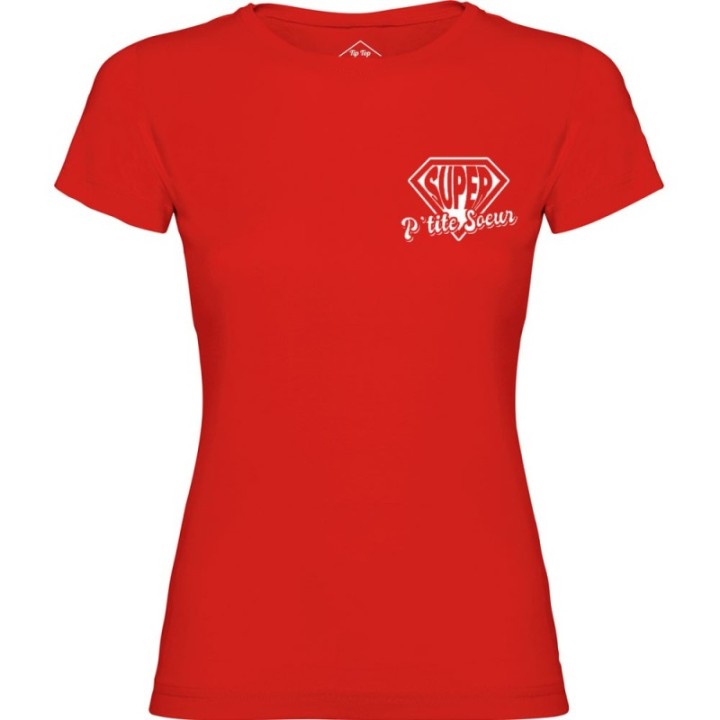 Tip Top Tshirt - T-shirt Femme Super P'tite Soeur - Made in France