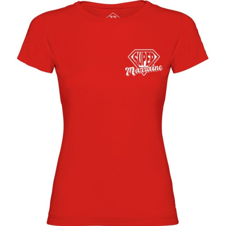 Tip Top Tshirt - T-shirt Femme Super Marraine - Made in France