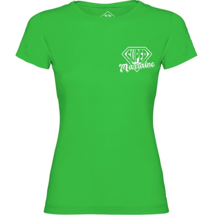 Tip Top Tshirt - T-shirt Femme Super Marraine - Made in France