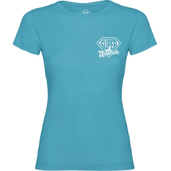 Tip Top Tshirt - T-shirt Femme Super Nounou - Made in France
