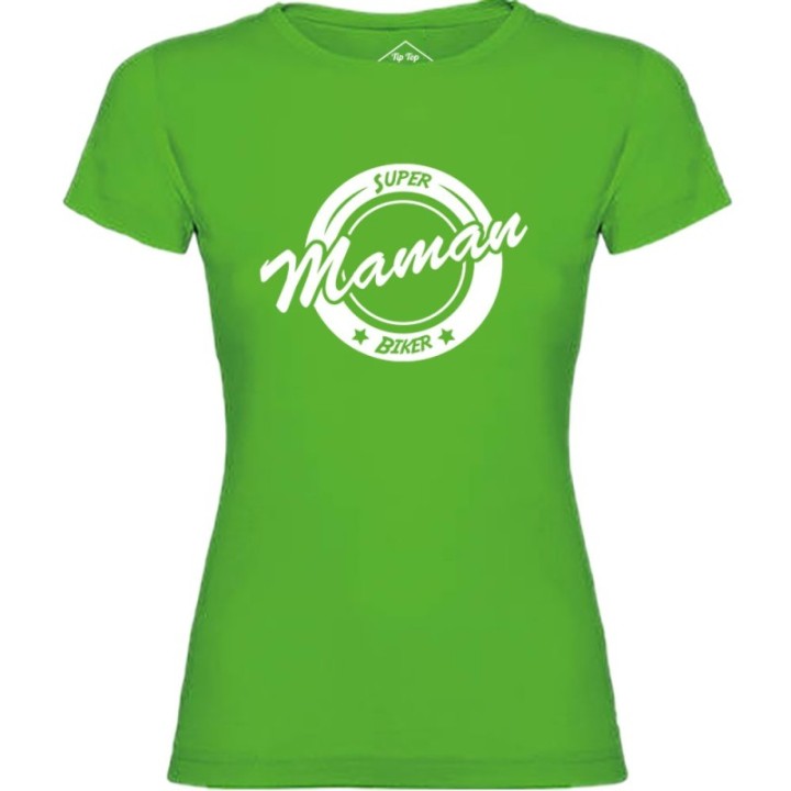 Tip Top Tshirt - T-shirt Femme Super Maman Biker - Made in France