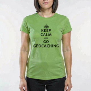 Tip Top Tshirt - T-shirt Femme Keep Calm and Go Geocaching - Made in France