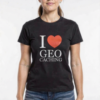 Tip Top Tshirt - T-shirt Femme I love Geocaching - Made in France