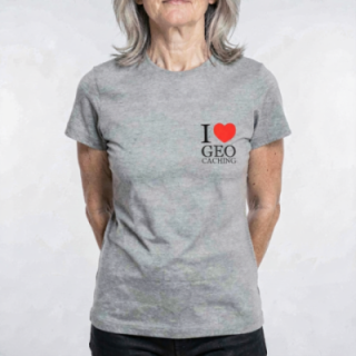 Tip Top Tshirt - T-shirt Femme I love Geocaching - Made in France