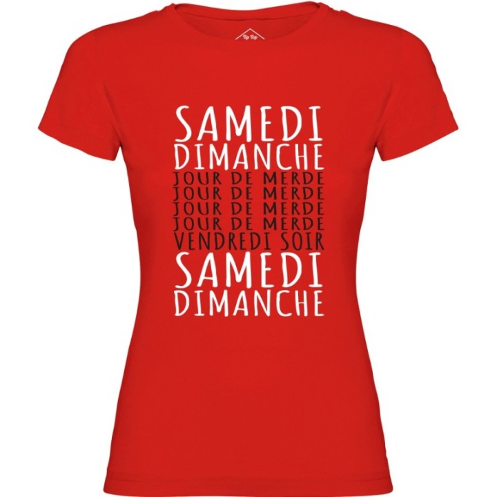 Tip Top Tshirt - T-shirt Femme Jours de merde - Made in France