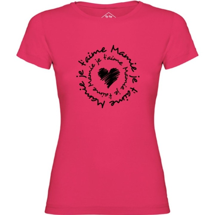 Tip Top Tshirt - T-shirt Femme Mamie je t'aime - Made in France