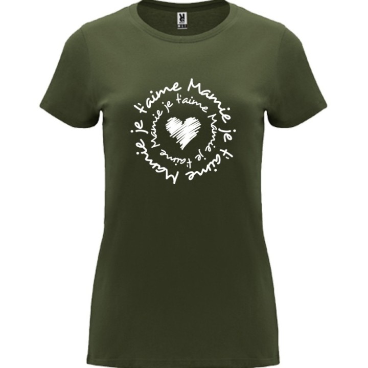 Tip Top Tshirt - T-shirt Femme Mamie je t'aime - Made in France