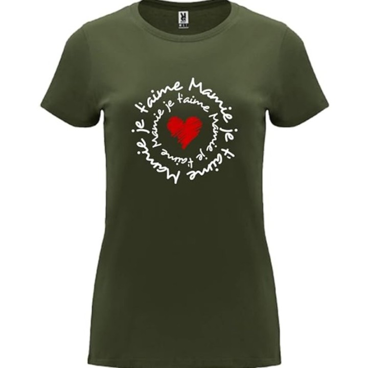 Tip Top Tshirt - T-shirt Femme Mamie je t'aime - Made in France