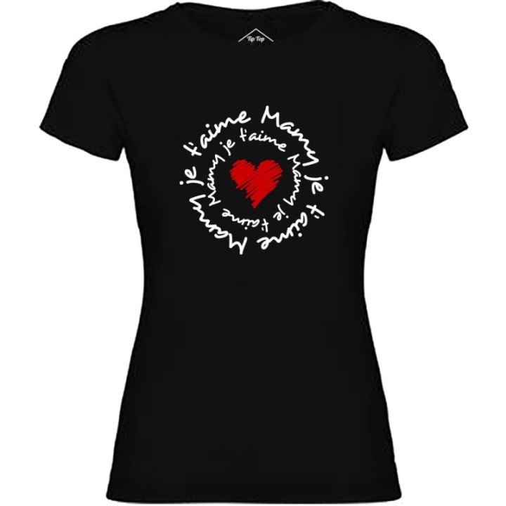 Tip Top Tshirt - T-shirt Femme Mamy je t'aime - Made in France