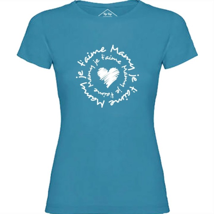 Tip Top Tshirt - T-shirt Femme Mamy je t'aime - Made in France