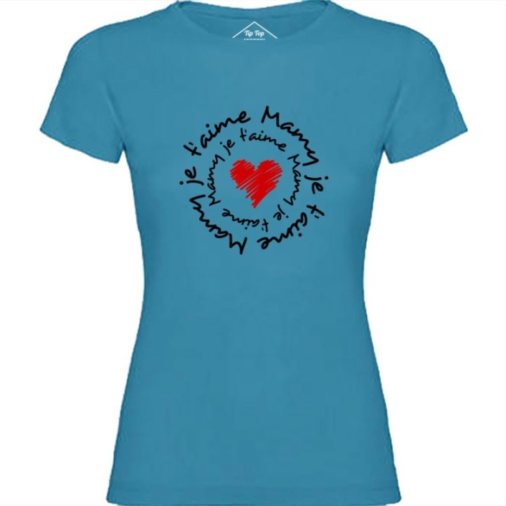 Tip Top Tshirt - T-shirt Femme Mamy je t'aime - Made in France