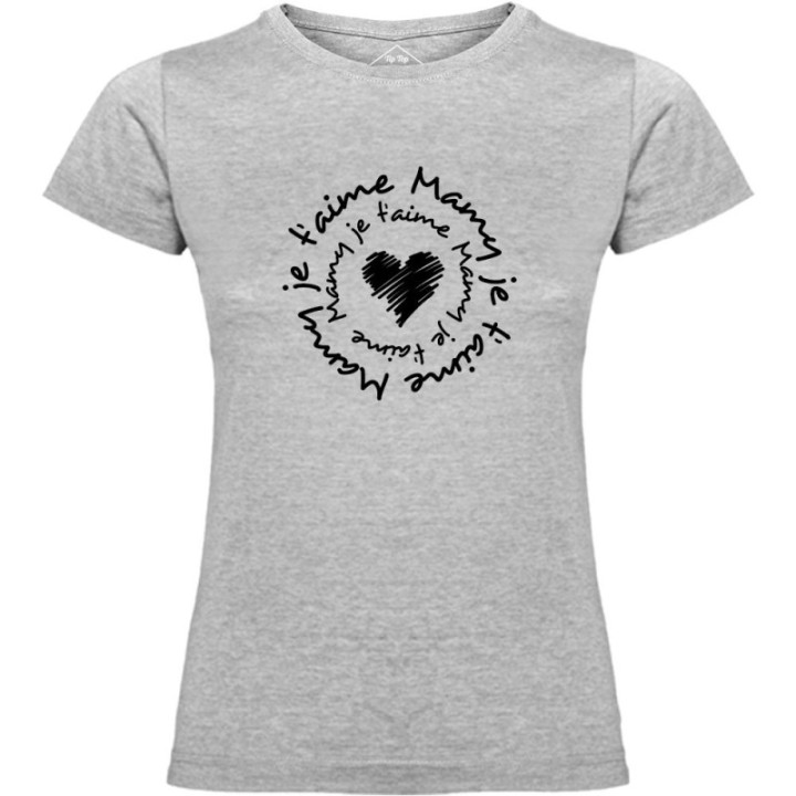 Tip Top Tshirt - T-shirt Femme Mamy je t'aime - Made in France