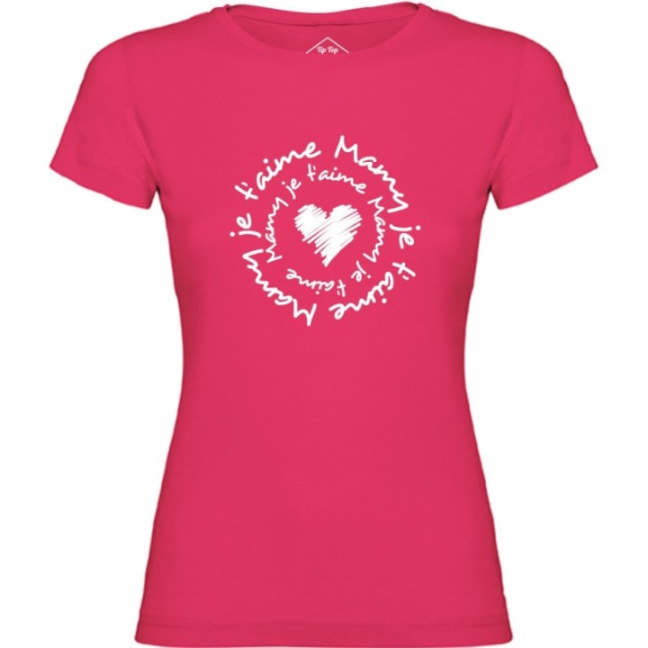 Tip Top Tshirt - T-shirt Femme Mamy je t'aime - Made in France