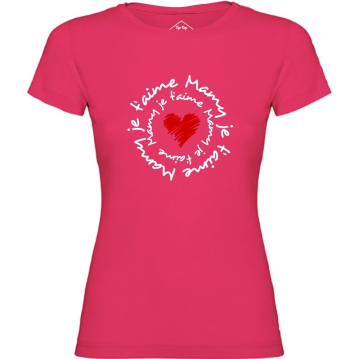 Tip Top Tshirt - T-shirt Femme Mamy je t'aime - Made in France