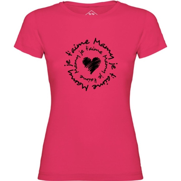 Tip Top Tshirt - T-shirt Femme Mamy je t'aime - Made in France