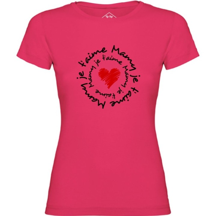 Tip Top Tshirt - T-shirt Femme Mamy je t'aime - Made in France
