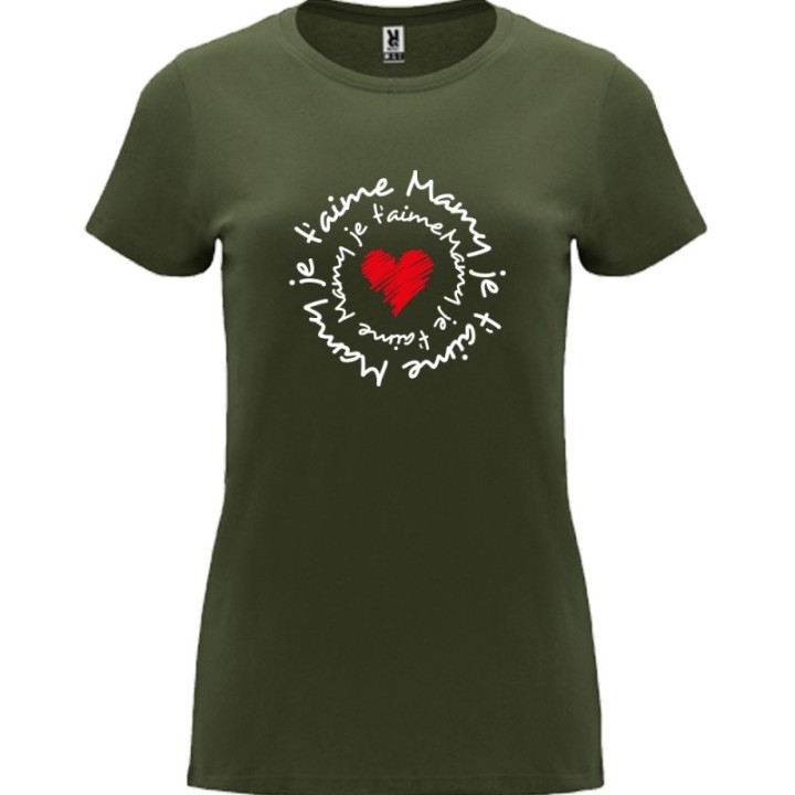 Tip Top Tshirt - T-shirt Femme Mamy je t'aime - Made in France