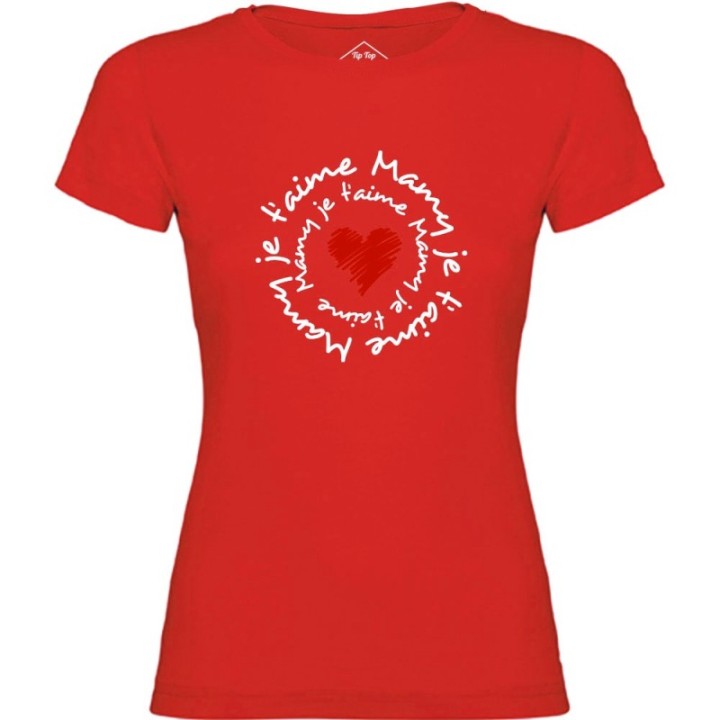 Tip Top Tshirt - T-shirt Femme Mamy je t'aime - Made in France