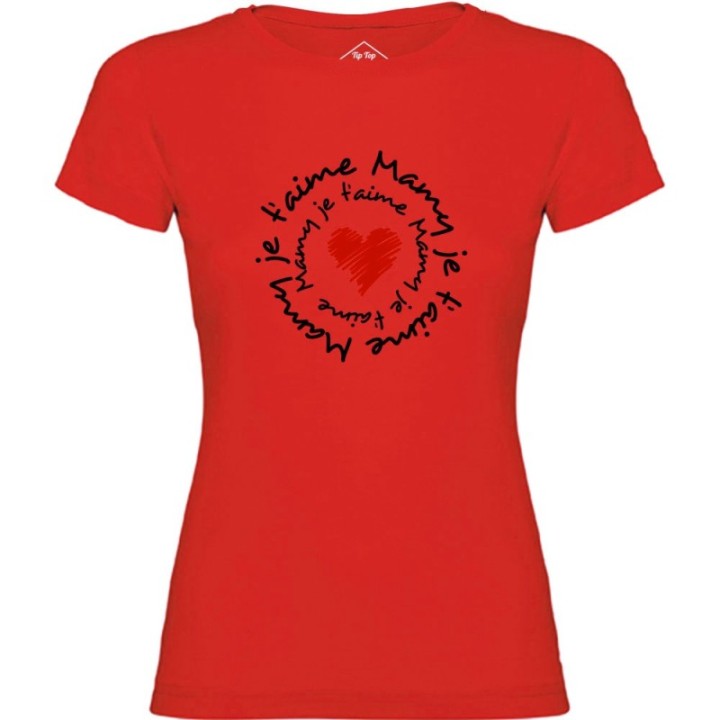 Tip Top Tshirt - T-shirt Femme Mamy je t'aime - Made in France