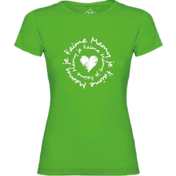 Tip Top Tshirt - T-shirt Femme Mamy je t'aime - Made in France