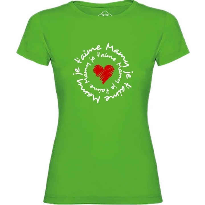 Tip Top Tshirt - T-shirt Femme Mamy je t'aime - Made in France