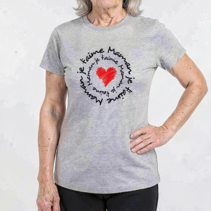 Tip Top Tshirt - T-shirt Femme Maman je t'aime - Made in France