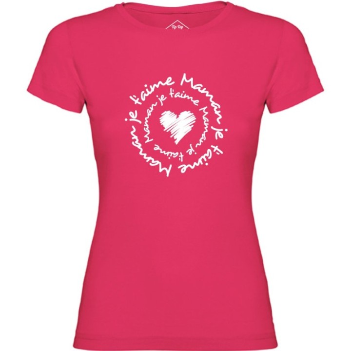 Tip Top Tshirt - T-shirt Femme Maman je t'aime - Made in France