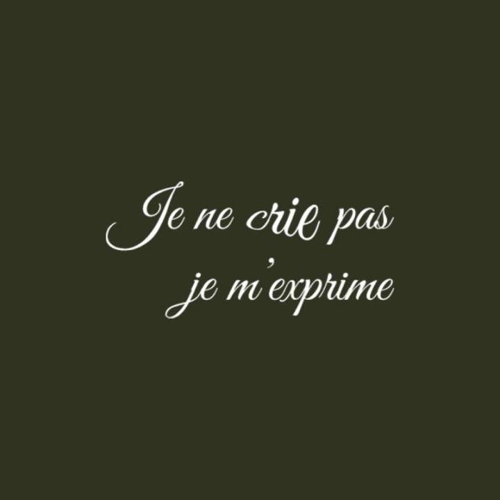 Tip Top Tshirt - T-shirt Femme Je ne cris pas je m'exprime - Made in France