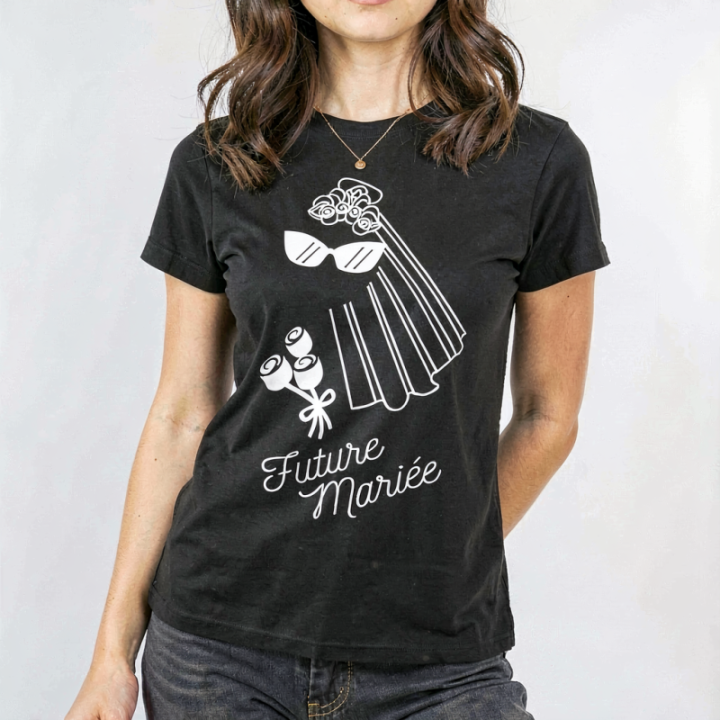 Tip Top Tshirt - T-shirt Femme Future mariée - Made in France