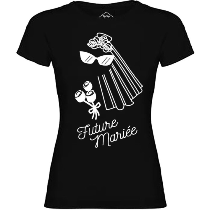 Tip Top Tshirt - T-shirt Femme Future mariée - Made in France