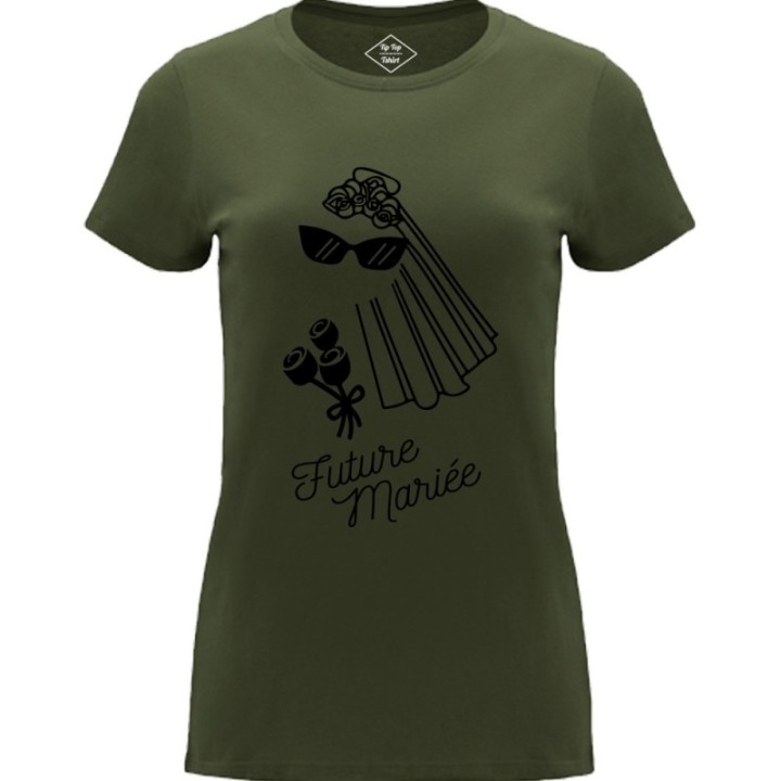 Tip Top Tshirt - T-shirt Femme Future mariée - Made in France