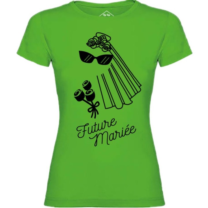 Tip Top Tshirt - T-shirt Femme Future mariée - Made in France