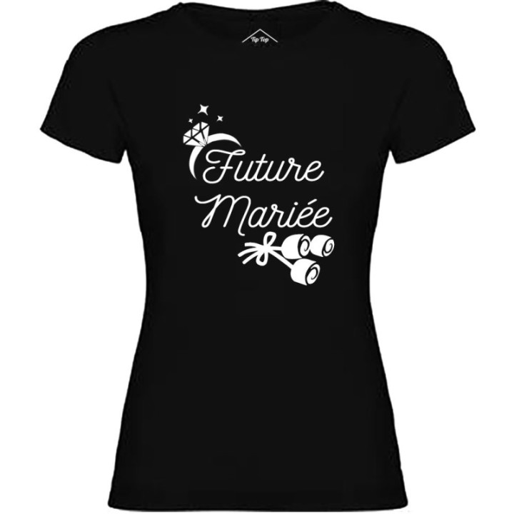 Tip Top Tshirt - T-shirt Femme Future mariée - Made in France