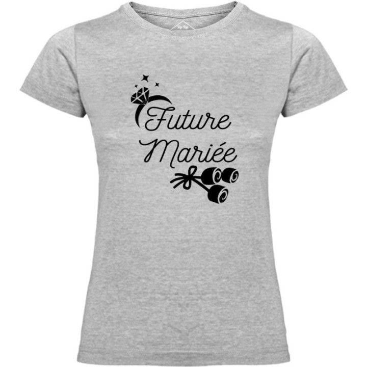 Tip Top Tshirt - T-shirt Femme Future mariée - Made in France