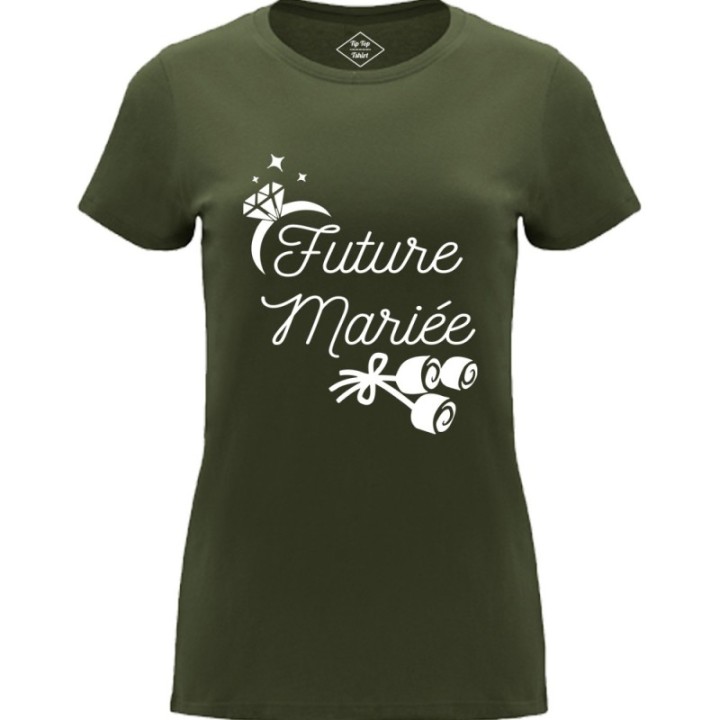 Tip Top Tshirt - T-shirt Femme Future mariée - Made in France