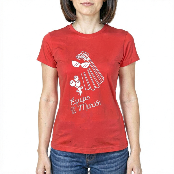 Tip Top Tshirt - T-shirt Femme Equipe de la mariée - Made in France