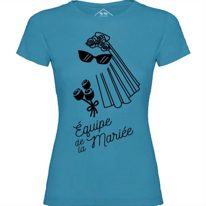 Tip Top Tshirt - T-shirt Femme Equipe de la mariée - Made in France