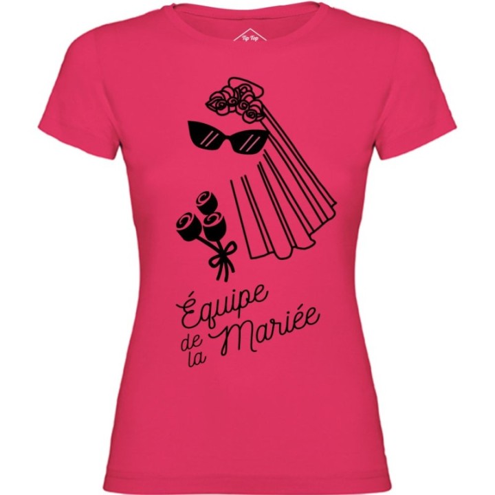 Tip Top Tshirt - T-shirt Femme Equipe de la mariée - Made in France
