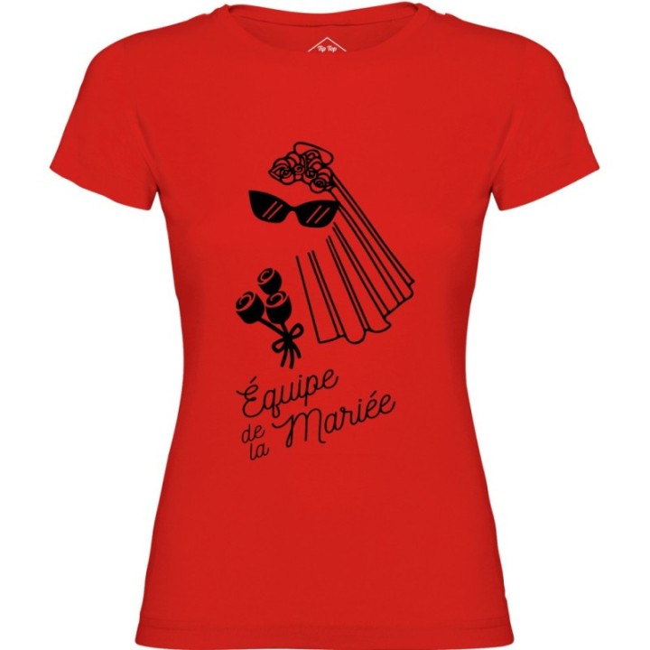 Tip Top Tshirt - T-shirt Femme Equipe de la mariée - Made in France